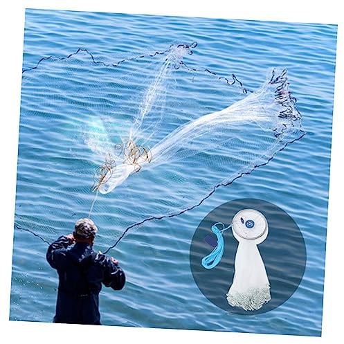 Faltbares Fischernetz 4,2m aus Nylon für Süß und Salzwasser