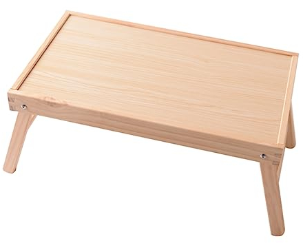 EXCEART 1 Pc Mesa De Servicio Portatil Cama Mesa De Desayuno Escritorio Portátil Escritorio Plegable Bandejas De Madera Sofá Ordenador Portátil