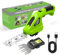Cordless Grass Shear & Hedge Trimmer, Electric Grass Cutter with Rechargeable Battery and 2 Interchangeable Blades, HandHeld Hedge Cutter for Lawn Edging, Leaf Pruning and Hedge Trimming