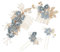 4er Pack Blattgold Haarkamm, Braut Blumen Haarkamm Haarspangen, Hochzeit Haarkamm, Braut Haarschmuck, Strass Brautschmuck