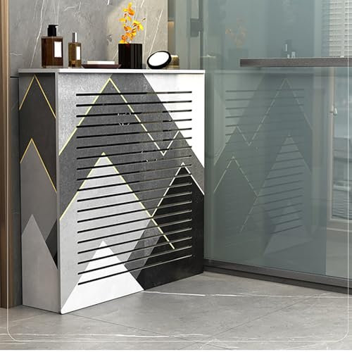 ZYZSY Cache - Radiateur, Grille Cache-Radiateur Maison de Chauffage Couvre Radiateur Design, Armoire de Protection chauffante avec étagères Ouvertes(60 * 70 * 20cm/24 * 28 * 8in)