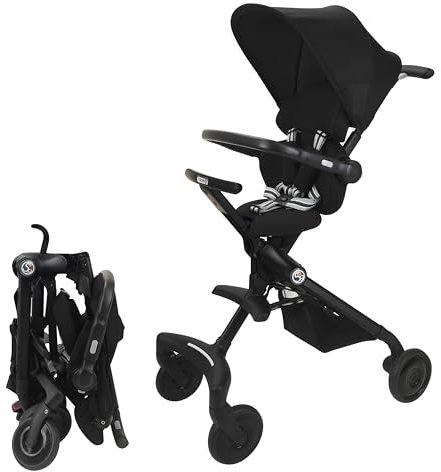 509 CREW EZ-TRAVELLER Baby Buggy Stroller Pushchair (Melang Black)