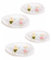 Gruppo Maruccia - Piatti a Forma di Uovo con Conigli Pasquali - Set 4 Pezzi, in Ceramica Decorata - Idea Regalo