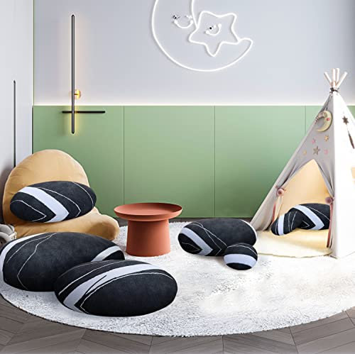 LELEFIDO Steinkissen – Weiche Dekosteine Kissen mit Realistischem Steinmuster, Kuscheliges Wurfkissen mit Abnehmbarem Bezug für Sofa, Büro, Zuhause