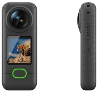 TIEOAXFT 4K WiFi Action Camera 1.4 Inch Touch Control Screen Sports Camera 150°Angle Lens Anti-Shake IPX6 Waterproof for Outdoor Sport for Vlogging with External Microphone, Remote Cont(Only camera)