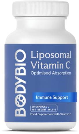 BodyBio Liposomal Vitamin C - High Absorption for Immune & Cellular Health | Pure Ascorbic Acid with Maximum Absorption