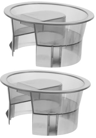 BESTYASH 2 Pièces Couvercles pour Carafe Verre Lids Universels pour Eau Froide Jus et Thé Conception Transparente Compatible avec Divers Récipients