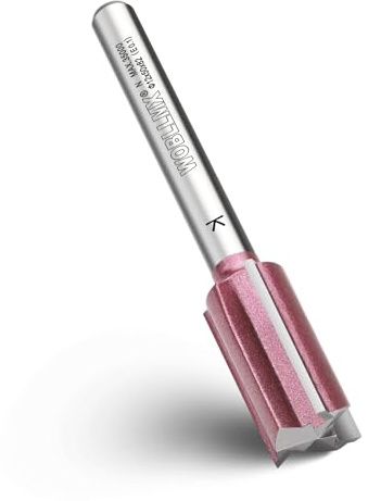 WOBLLMX Fraise à rainurer à 3 lames - Tige de 8 mm - Diamètre : 16 mm - Longueur de travail : 30 mm - En carbure professionnel - Fraise à rainurer standard pour bois, panneau de fibres - Accessoires