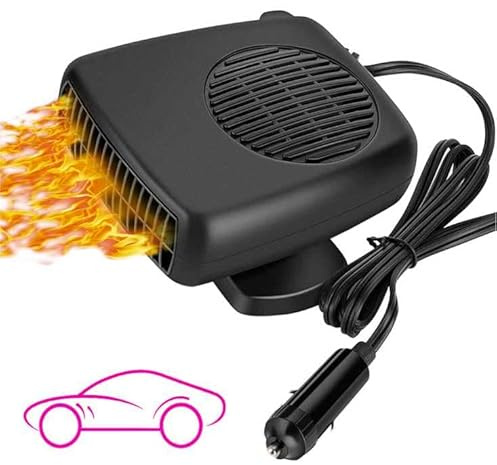 Showvigor 150W 12V Auto Heizung und Lüfter, 30-Sekunden Schnellheizung, 360° schwenkbar, Doppelmode Heizung & Kühlung für Windschutzscheibe Entfrostung, Für alle Autos, LKWs, SUVs