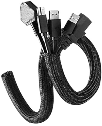Manchon de protection tressé pour câble de voiture, moto, PC, TV, câble électronique en nylon PET tressé