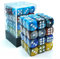 Bescon 12mm D6 Dice 36 in Cube, Assorted Gemini Rock Colors, 12mm Six Sides Die (36) Block of Dice