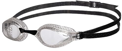 ARENA Air-Speed Lunettes de Natation Unisexe Adulte Race, Lunettes de Natation avec Verres Larges Anti-Buée, Protection UV, 3 Ponts Nasaux Interchangeables, Sceaux d'Air