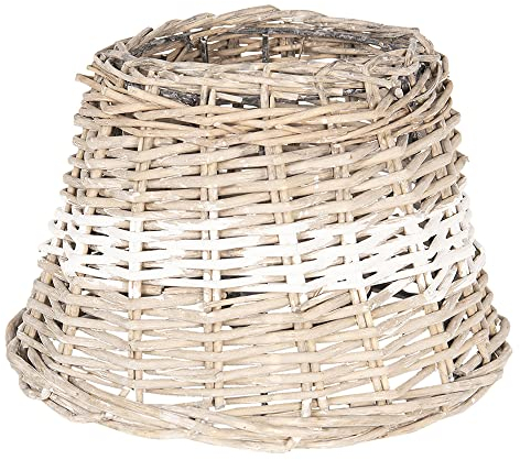 Clayre & Eef Lampenschirm Ø 23 * 16 cm / E27 Natur Rattan 6LAK0477