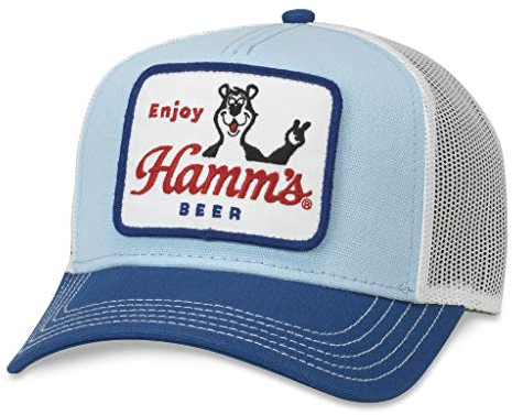Coors Banquet Valin Snapback-Hut für Herren, Hamm's (Weiß/Blau), Einheitsgröße