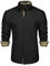 Herren Paisley-Hemden Langarm Mode Klassischer Kragen Button-Down Casual Formale Party Prom Konzert Kleid Hemd