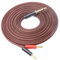XMSJSIY 1/4 TS to Banana Plug,6.35mm TS Phono to Banana Plug Speaker Audio Cable,Gold-Plated 1/4 TS Male to Dual Banana Plugs OFC HiFi Speaker Wire for DJ Application, Mixer, Headphone Jack (5 Meter)