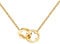MENDOZZA Kleeblatt Hals-Kette Damen Schmuck Glücksbringer Edelstahl Ankerkette Kleeblätter Ketten-Anhänger 50 cm (Gold, 50)