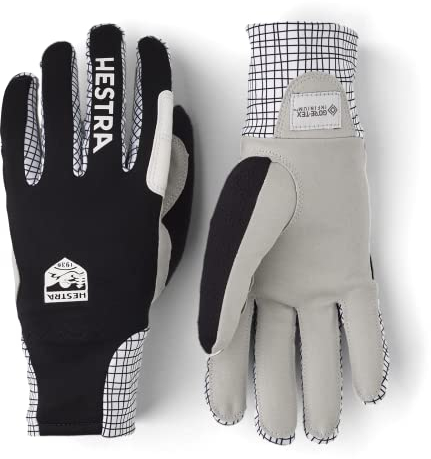 HESTRA Damen Women's W.S. Breeze 5 Finger Handschuhe Grau/Schwarz 7