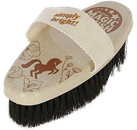 Magic Brush Fellglanzbürste m. Rosshaar, 17x8 cm water lily