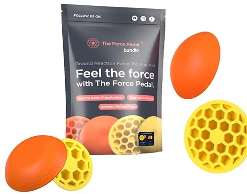 The Force Pedal TFPB2 Golf-Trainingshilfe, Gelb/Orange