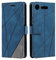 SONWO Hülle für Sony Xperia XZ1, Premium Leder PU Handyhülle Flip Case Wallet Silikon Bumper Schutzhülle Klapphülle für Sony Xperia XZ1, Blau