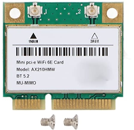 PUSOKEI WLAN-Karte 802.11 A/B/G/N/AC/AX, 2,4 GHz 5 GHz 6 GHz -PCIE-Karte, WLAN-Karte PCI Express-Netzwerkadapter BT5.0