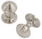 VIBE Reeded Mortice Knob on Satin Nickel Door Handle Knob on Satin Nickel for Internal Doors