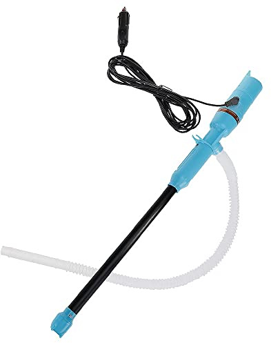 Syphon Pump, Battery Operated Liquid Transfer Pump, Hand Held Electric Liquid Siphon Pump, Multi-Function Portable Pump For Fuel Oil Water Gas Fish Tank (Blue)