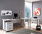 moebel-dich-auf Winkelschreibtisch Office LINE inkl. Rollcontainer Bürotisch 220/170 x 72 x 70 cm in 3 Farben (weiß)