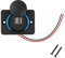 Prise USB 12V Encastrable, Double Port USB 12V-24V Prise, 3.1A Chargeur USB Voiture, LED Panneau de Chargement étanche pour Voiture, Camping Car, Bateau, Camion, SUV, RV