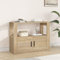 FIRBNUS 80x30x60 cm Seitenschrank mit Ablage und Türen Beistellschrank Schubladenschrank Lowboard Lagerschrank Sonoma Eiche Sideboard Wohnzimmer TV Schrank Aufbewahrungskommode Holzwerkstoff