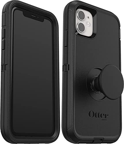 OtterBox + Pop Defender Series Case for iPhone 11 and iPhone XR - Non-Retail Packaging - Black