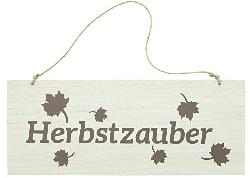 FRANK FLECHTWAREN Wandschild Herbstzauber, MDF, Sisal Maße: 50 x 20 cm