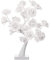 Mehrfarbige Rosenlampe, Farbwechselnder Leuchtender Rosenlampenbaum, Leuchtende Rosenblüten-Blütenblatt-Baumlampe, Farbenfrohe Künstliche Tischblume, Bonsai-Baum, LED-Tischbaumlichter mit(Weiß)