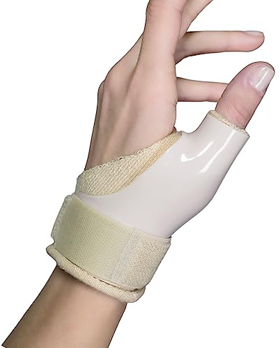 Medicalab Tutore Pollice Mano TUMBIX, Ortesi Per Pollice Made in Italy, Tutore Rigido per Artrosi, Dito a Scatto, Rizoartrosi, Tendiniti, Lesioni e Fratture (S, DESTRA)