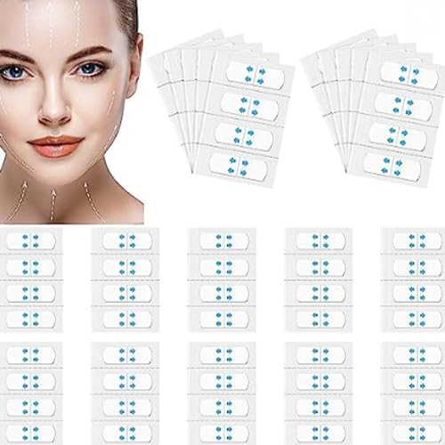100 stücke Facelifting Aufkleber, Facelifting Klebeband Unsichtbare Dünne Gesichtsaufkleber V-Form Facelifting Klebeband Make-up Facelifting Werkzeuge für Gesicht