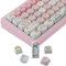 JOMKIZ 141 Keys PBT Keycaps, Moa Profile Keycaps Dye Sublimation Customized ANSI Layout Keycaps Set Compatible with Cherry MX Switches Mechanical Keyboards