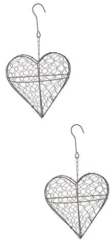 Warmhm 2stücke Blumenkorb Hängend Für Sukkulenten Praktischer Blumentopf Zur Raumgestaltung Im Innen Und Außenbereich Vintage Pflanzenbehälter Für Balkon Und Garten