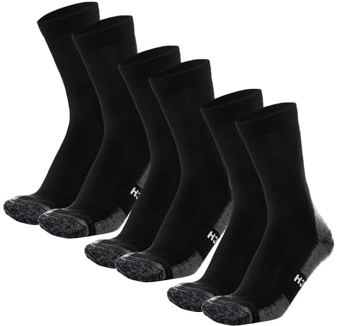 Merino.tech Merino Socken Herren und Damen 3 Paar Wandersocken Unisex | Crew Style, Stiefelsocken, Gepolsterte Sohle, Geruchshemmend, Atmungsaktiv, Trocken, Langlebig, für Trekking, Outdoor, Alltag