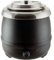 Marmite à soupe bain-marie noire - 10 L
