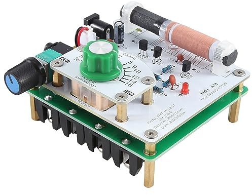 Hanabitx 1 Piece MW Medium Wave Transmitter AM Radio Transmitter DIY Circuit Board AMT-MW207 525-1605KHz Plastic
