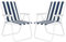 SPRINGOS Lot de 2 chaises de camping pliantes avec accoudoirs