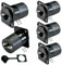 PENGLIN Lot de 5 adaptateurs blindés RJ45 CAT6A, RJ45 CAT6A 8P8C femelle vers femelle encastrable, prise réseau Ethernet CAT6A/CAT6/CAT5E/CAT5