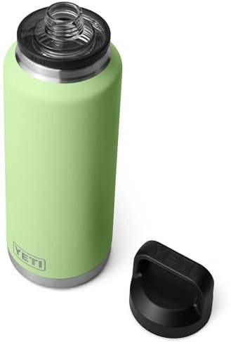 YETI Rambler Bottle Chug, Vaccum Insulated Stainless Steel Bottle with Leakproof Chug Cap, Key Lime, 46 oz (1.4 L)
