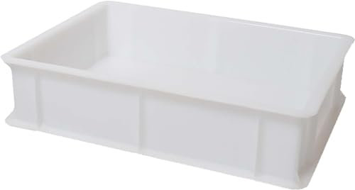 Cassetta per impasti palline lievitazione pizza pane LT. 12 cm 40X30 alta 13 professionale senza coperchio contenitore cibo sovrapponibile certificata per alimenti (Cassetta 40x30x13)