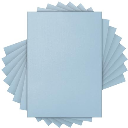 Craft Perfect Pearlescent Card A4 - Pack of 40 - Blue Cashmere - 250gsm Double-Sided Acid-Free Cardstock for Die Cutting & Crafting