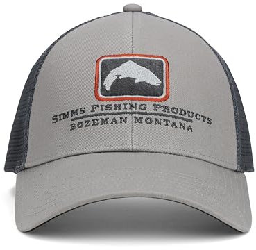 Simms Unisex-Erwachsene Trout Icon Trucker Baseballkappe, Asche, One Size