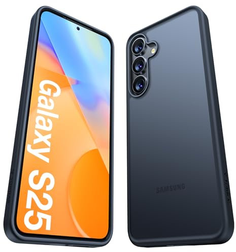 TORRAS für Samsung Galaxy S25 Hülle [TOP Militärschutz] mit 360°Airbags Stoßfest Kratzfest [Samtweiche Haptik] Handyhülle Samsung S25 Case Schutzhülle Haltbar Cover Schwarz,Guardian Serie