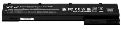 WLTree VH08 VH08XL Laptop Battery for HP EliteBook 8560w 8570w 8760w 8770w Mobile Workstation 632113-151 632114-151 632425-001 632427-001 HSTNN-IB2P HSTNN-LB2 PHSTNN-LB2Q HSTNN-IB2Q HSTNN-I93C Battery