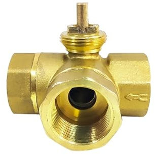 Brass Ball Valve, 1/2 - 1 motorisierter 3-Wege-Kugelhahnkörper Innengewinde DN15 DN20 DN25 Elektrischer Messing-Dreiwege-Kugelhahn(T Type,3/4)